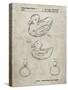 PP1021-Sandstone Rubber Ducky Patent Poster-Cole Borders-Stretched Canvas