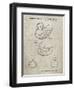 PP1021-Sandstone Rubber Ducky Patent Poster-Cole Borders-Framed Giclee Print