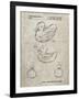 PP1021-Sandstone Rubber Ducky Patent Poster-Cole Borders-Framed Giclee Print