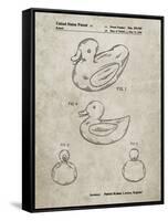 PP1021-Sandstone Rubber Ducky Patent Poster-Cole Borders-Framed Stretched Canvas