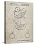 PP1021-Sandstone Rubber Ducky Patent Poster-Cole Borders-Stretched Canvas