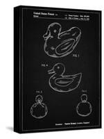 PP1021-Vintage Black Rubber Ducky Patent Poster-Cole Borders-Stretched Canvas