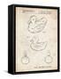 PP1021-Vintage Parchment Rubber Ducky Patent Poster-Cole Borders-Framed Stretched Canvas