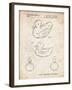 PP1021-Vintage Parchment Rubber Ducky Patent Poster-Cole Borders-Framed Giclee Print