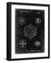 PP1022-Black Grunge Rubik's Cube Patent Poster-Cole Borders-Framed Giclee Print