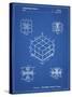 PP1022-Blueprint Rubik's Cube Patent Poster-Cole Borders-Stretched Canvas