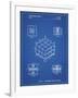PP1022-Blueprint Rubik's Cube Patent Poster-Cole Borders-Framed Giclee Print