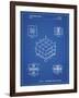 PP1022-Blueprint Rubik's Cube Patent Poster-Cole Borders-Framed Giclee Print