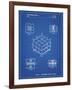 PP1022-Blueprint Rubik's Cube Patent Poster-Cole Borders-Framed Giclee Print