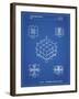 PP1022-Blueprint Rubik's Cube Patent Poster-Cole Borders-Framed Giclee Print