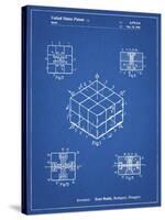 PP1022-Blueprint Rubik's Cube Patent Poster-Cole Borders-Stretched Canvas