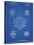 PP1022-Blueprint Rubik's Cube Patent Poster-Cole Borders-Stretched Canvas