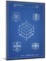 PP1022-Blueprint Rubik's Cube Patent Poster-Cole Borders-Mounted Giclee Print