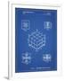 PP1022-Blueprint Rubik's Cube Patent Poster-Cole Borders-Framed Giclee Print