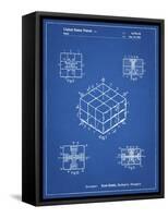 PP1022-Blueprint Rubik's Cube Patent Poster-Cole Borders-Framed Stretched Canvas