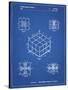 PP1022-Blueprint Rubik's Cube Patent Poster-Cole Borders-Stretched Canvas