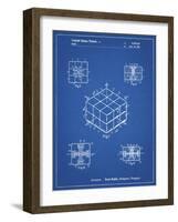 PP1022-Blueprint Rubik's Cube Patent Poster-Cole Borders-Framed Giclee Print