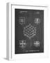 PP1022-Chalkboard Rubik's Cube Patent Poster-Cole Borders-Framed Giclee Print