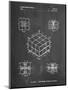 PP1022-Chalkboard Rubik's Cube Patent Poster-Cole Borders-Mounted Giclee Print