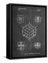 PP1022-Chalkboard Rubik's Cube Patent Poster-Cole Borders-Framed Stretched Canvas