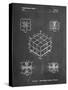 PP1022-Chalkboard Rubik's Cube Patent Poster-Cole Borders-Stretched Canvas