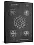 PP1022-Chalkboard Rubik's Cube Patent Poster-Cole Borders-Framed Stretched Canvas