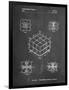 PP1022-Chalkboard Rubik's Cube Patent Poster-Cole Borders-Framed Giclee Print