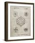 PP1022-Sandstone Rubik's Cube Patent Poster-Cole Borders-Framed Giclee Print