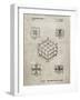 PP1022-Sandstone Rubik's Cube Patent Poster-Cole Borders-Framed Giclee Print