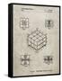 PP1022-Sandstone Rubik's Cube Patent Poster-Cole Borders-Framed Stretched Canvas