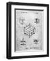 PP1022-Slate Rubik's Cube Patent Poster-Cole Borders-Framed Giclee Print