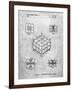 PP1022-Slate Rubik's Cube Patent Poster-Cole Borders-Framed Giclee Print