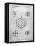 PP1022-Slate Rubik's Cube Patent Poster-Cole Borders-Framed Stretched Canvas