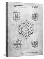 PP1022-Slate Rubik's Cube Patent Poster-Cole Borders-Stretched Canvas