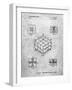 PP1022-Slate Rubik's Cube Patent Poster-Cole Borders-Framed Giclee Print