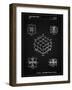 PP1022-Vintage Black Rubik's Cube Patent Poster-Cole Borders-Framed Giclee Print