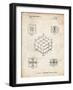 PP1022-Vintage Parchment Rubik's Cube Patent Poster-Cole Borders-Framed Giclee Print