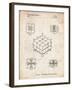 PP1022-Vintage Parchment Rubik's Cube Patent Poster-Cole Borders-Framed Giclee Print