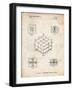 PP1022-Vintage Parchment Rubik's Cube Patent Poster-Cole Borders-Framed Premium Giclee Print