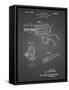 PP1023-Black Grid Ruger Revolver Patent Art-Cole Borders-Framed Stretched Canvas