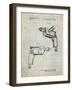 PP1024-Antique Grid Parchment Ryobi Electric Drill Patent Poster-Cole Borders-Framed Giclee Print