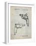 PP1024-Antique Grid Parchment Ryobi Electric Drill Patent Poster-Cole Borders-Framed Giclee Print