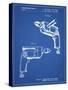 PP1024-Blueprint Ryobi Electric Drill Patent Poster-Cole Borders-Stretched Canvas