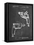 PP1024-Chalkboard Ryobi Electric Drill Patent Poster-Cole Borders-Framed Stretched Canvas