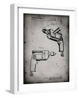 PP1024-Faded Grey Ryobi Electric Drill Patent Poster-Cole Borders-Framed Giclee Print