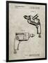 PP1024-Sandstone Ryobi Electric Drill Patent Poster-Cole Borders-Framed Giclee Print