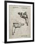 PP1024-Sandstone Ryobi Electric Drill Patent Poster-Cole Borders-Framed Giclee Print