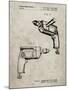 PP1024-Sandstone Ryobi Electric Drill Patent Poster-Cole Borders-Mounted Giclee Print