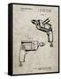 PP1024-Sandstone Ryobi Electric Drill Patent Poster-Cole Borders-Framed Stretched Canvas