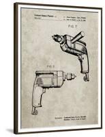 PP1024-Sandstone Ryobi Electric Drill Patent Poster-Cole Borders-Framed Premium Giclee Print